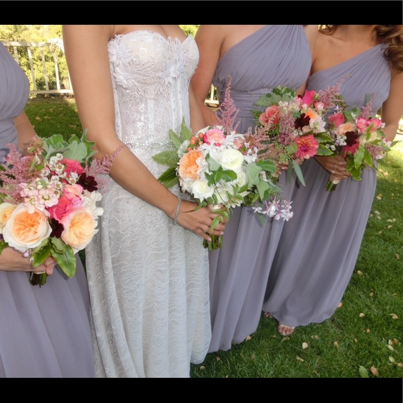 Donna Morgan silk chiffon Bridesmaid/prom gown - Picture 4 of 5